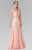 Embellished Crew Neck Chiffon A-Line Dress GL2347
