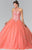 Bead Embellished Halter Neck Tulle Ballgown GL2348