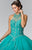 Bead Embellished Halter Neck Tulle Ballgown GL2348