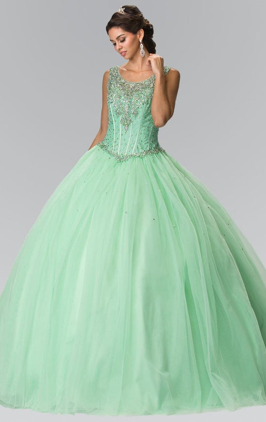 Beaded Sleeveless Ballgown GL2349