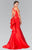 Beaded High Neck Charmeuse Mermaid Gown GL2353