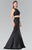 Embellished Bateau Neck Lace Mermaid Dress GL2354