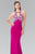 Halter Cut Outs Long Gown GL2355