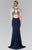 Halter Cut Outs Long Gown GL2355