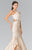 Halter Ruffled Mermaid Gown GL2356