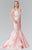 Halter Ruffled Mermaid Gown GL2356