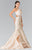 Halter Ruffled Mermaid Gown GL2356