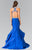 Beaded Halter Ruffled Mermaid Gown GL2357