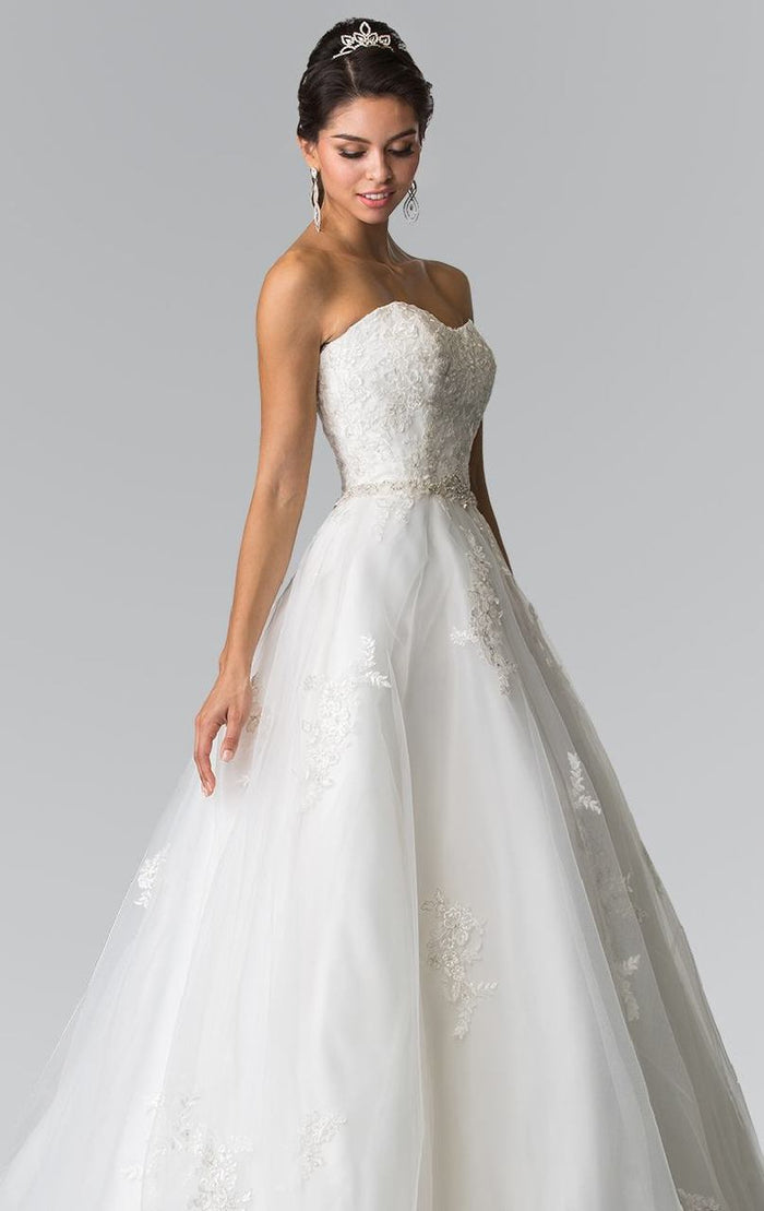 Strapless Beaded Ballgown GL2370