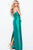 JVN51457 Strapless Bow Accented Column Dress