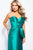 JVN51457 Strapless Bow Accented Column Dress