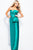 JVN51457 Strapless Bow Accented Column Dress