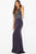 JVN53130 Halter Neck Open Back Fitted Gown