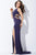 JVN36715 Sleeveless Contoured Cutout Jersey Gown