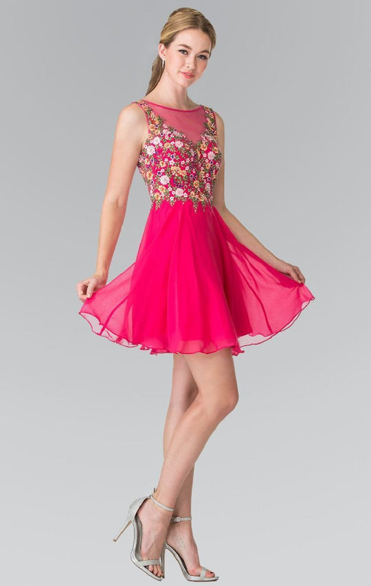 Floral Embellished Cocktail Dress GS1429