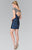 Sequined V Neck Cocktail Dress GS1436