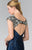 Sequined V Neck Cocktail Dress GS1436