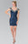 Sequined V Neck Cocktail Dress GS1436