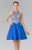 Embellished High Neck Lace A-Line Dress GS1442