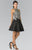 Embellished High Neck Lace A-Line Dress GS1442