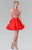 Embellished High Neck Lace A-Line Dress GS1442