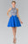 Embellished High Neck Lace A-Line Dress GS1442