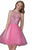 Bedazzled Illusion Tulle Dress GS2074