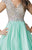 Sequined V Neck Cocktail Dress GS2151