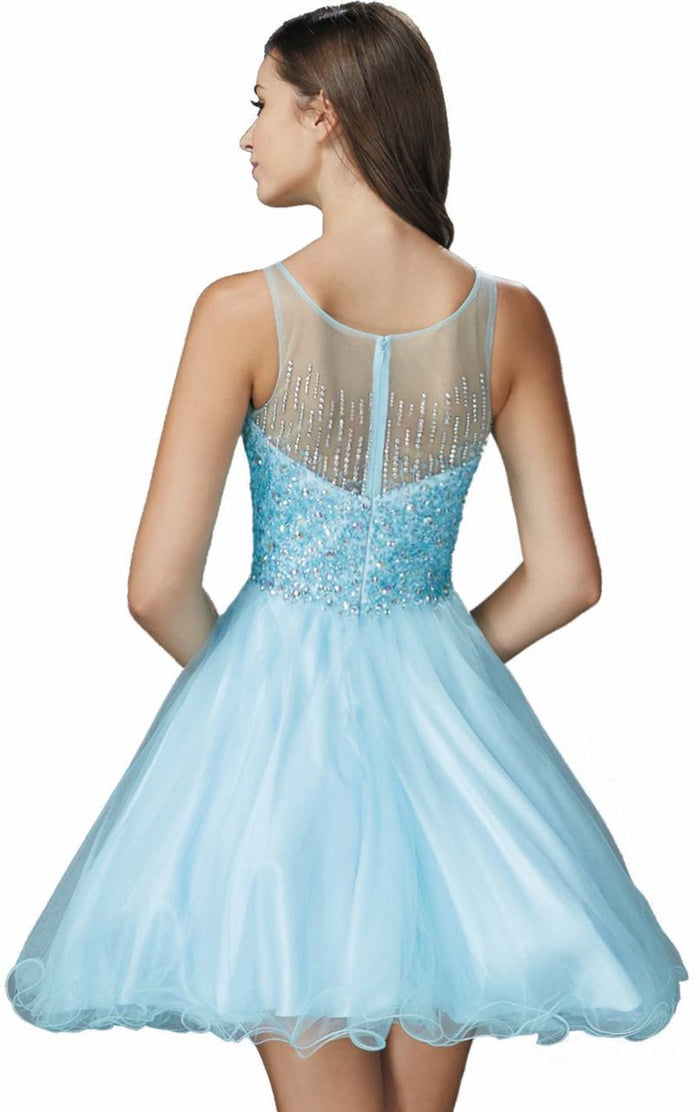 Beaded Sleeveless Cocktail Dress GS2158