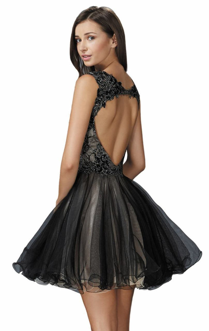 Embellished Lace Cocktail Dress GS2161