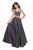 La Femme - 27444 Two-Piece Sweetheart Bodice A-Line Gown In Gray