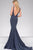 Jovani - V Neckline Long Jersey Prom Dress 46756