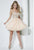 Tiffany Homecoming - Strapless Embellished Lace A-line Cocktail Dress 27966  In Neutral
