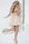 Tiffany Homecoming - Strapless Embellished Lace A-line Cocktail Dress 27966  In Neutral