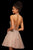 Sherri Hill - 53100 Beaded Lace Appliqued Short Dress In Nude
