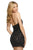 Sherri Hill - 53018 Short Plunging Halter Beaded Dress In Black