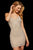 Sherri Hill - 53060 Fully Beaded V-neck Sheath Dress In Neutral and Silver