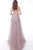 Jovani - 65934 Sleeveless V-Neck A-line Long Dress In Purple
