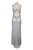 Adrianna Papell - 231M11860 Metallic Beaded Jersey Gown In White