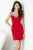 Tiffany Homecoming - 27016 Bejeweled Scoop Jersey Sheath Dress In Red