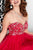 Tiffany Homecoming - Embellished Strapless Sweetheart Dress 27034 In Red