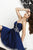 Tiffany Homecoming - Strapless Pleated Sweetheart Iridescent Chiffon A-line 27054 In Blue