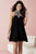 Tiffany Homecoming - Bejeweled Halter Neckline A-line Short Dress In Black