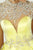 Tiffany Homecoming - 27067 Scroll Illusion Plunging Sweetheart Dress in Yellow