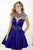 Tiffany Homecoming - 27067 Scroll Illusion Plunging Sweetheart Dress in Blue