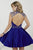 Tiffany Homecoming - 27067 Scroll Illusion Plunging Sweetheart Dress in Blue