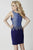 Tiffany Homecoming - Embellished Short Fitted Dress 27092 In Blue