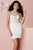 Tiffany Homecoming - Short Beaded Illusion Neck Dress 27094 In White and Multi-Color