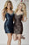 Tiffany Homecoming - Cap Sleeve Beaded Sweetheart Laced Pencil Dress 27101 In Blue and Pink