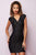 Tiffany Homecoming - Exceptional Geometric Bandage Sheath Cocktail Dress 27106 In Brown in Black